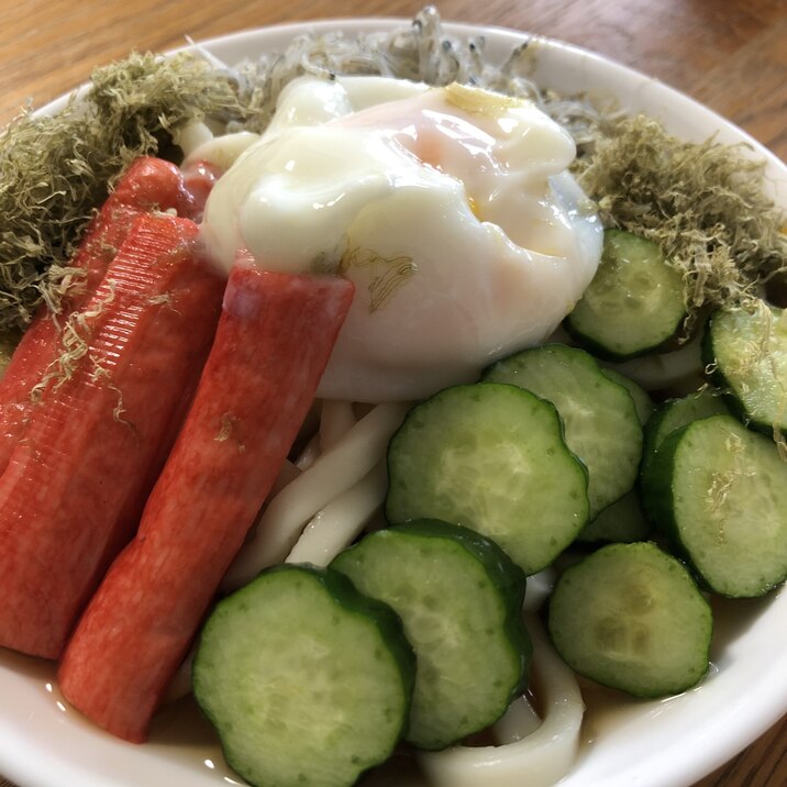 夏の簡単ランチ(^^)冷やしぶっかけうどん